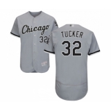 Men's Chicago White Sox #32 Preston Tucker Grey Road Flex Base Authentic Collection Baseball Jersey