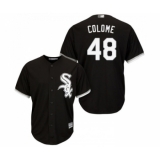 Youth Chicago White Sox #48 Alex Colome Replica Black Alternate Home Cool Base Baseball Jersey