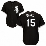 Youth Majestic Chicago White Sox #15 Adam Engel Authentic Black Alternate Home Cool Base MLB Jersey