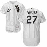 Men's Majestic Chicago White Sox #27 Lucas Giolito White Home Flex Base Authentic Collection MLB Jersey
