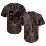 Youth Majestic Chicago White Sox #54 Chris Beck Authentic Camo Realtree Collection Flex Base MLB Jersey