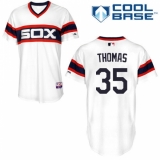 Men's Majestic Chicago White Sox #35 Frank Thomas White Alternate Flex Base Authentic Collection MLB Jersey