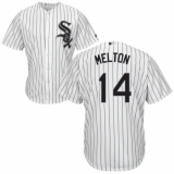 Youth Majestic Chicago White Sox #14 Bill Melton Replica White Home Cool Base MLB Jersey
