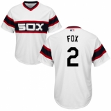 Youth Majestic Chicago White Sox #2 Nellie Fox Replica White 2013 Alternate Home Cool Base MLB Jersey