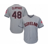 Youth Cleveland Indians #48 Tyler Clippard Replica Navy Blue Alternate 1 Cool Base Baseball Jersey