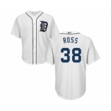 Youth Detroit Tigers #38 Tyson Ross Replica White Home Cool Base Baseball Jersey