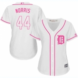 Women's Majestic Detroit Tigers #44 Daniel Norris Replica White Fashion Cool Base MLB Jersey