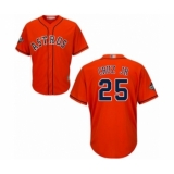 Youth Houston Astros #25 Jose Cruz Jr. Authentic Orange Alternate Cool Base 2019 World Series Bound Baseball Jersey