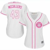 Women's Majestic Houston Astros #43 Lance McCullers Replica White Fashion Cool Base MLB Jersey
