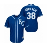 Youth Kansas City Royals #38 Jorge Bonifacio Authentic Blue Alternate 2 Cool Base Baseball Player Jersey