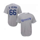 Men's Kansas City Royals #66 Ryan O Hearn Replica Grey Road Cool Base Baseball Jersey