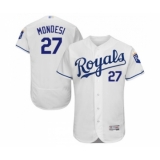 Men's Kansas City Royals #27 Adalberto Mondesi White Flexbase Authentic Collection Baseball Jersey