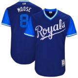 Men's Majestic Kansas City Royals #8 Mike Moustakas 