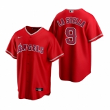 Men's Nike Los Angeles Angels #9 Tommy La Stella Red Alternate Stitched Baseball Jersey
