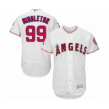 Men's Los Angeles Angels of Anaheim #99 Keynan Middleton White Home Flex Base Authentic Collection Baseball Player Jersey