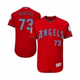 Men's Los Angeles Angels of Anaheim #73 Luis Madero Authentic Red 2016 Father's Day Fashion Flex Base Baseball Player Jersey