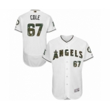Men's Los Angeles Angels of Anaheim #67 Taylor Cole Authentic White 2016 Memorial Day Fashion Flex Base Baseball Player Jersey