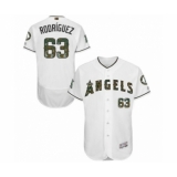 Men's Los Angeles Angels of Anaheim #63 Jose Rodriguez Authentic White 2016 Memorial Day Fashion Flex Base Baseball Player Jersey