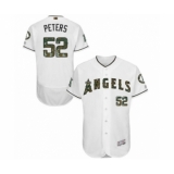 Men's Los Angeles Angels of Anaheim #52 Dillon Peters Authentic White 2016 Memorial Day Fashion Flex Base Baseball Player Jersey