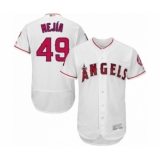 Men's Los Angeles Angels of Anaheim #49 Adalberto Mejia White Home Flex Base Authentic Collection Baseball Player Jersey