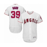 Men's Los Angeles Angels of Anaheim #39 Luke Bard White Home Flex Base Authentic Collection Baseball Player Jersey