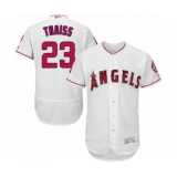 Men's Los Angeles Angels of Anaheim #23 Matt Thaiss White Home Flex Base Authentic Collection Baseball Player Jersey