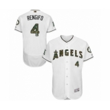 Men's Los Angeles Angels of Anaheim #4 Luis Rengifo Authentic White 2016 Memorial Day Fashion Flex Base Baseball Player Jersey