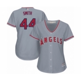 Women's Los Angeles Angels of Anaheim #44 Kevan Smith Authentic Grey Road Cool Base Baseball Player Jersey