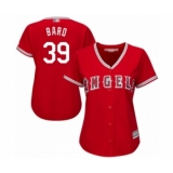 Women's Los Angeles Angels of Anaheim #39 Luke Bard Authentic Red Alternate Cool Base Baseball Player Jersey