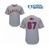 Youth Los Angeles Angels of Anaheim #67 Taylor Cole Authentic Grey Road Cool Base Baseball Player Jersey