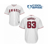 Youth Los Angeles Angels of Anaheim #63 Jose Rodriguez Authentic White Home Cool Base Baseball Player Jersey