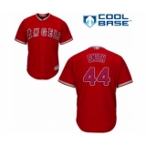 Youth Los Angeles Angels of Anaheim #44 Kevan Smith Authentic Red Alternate Cool Base Baseball Player Jersey