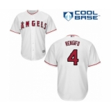 Youth Los Angeles Angels of Anaheim #4 Luis Rengifo Authentic White Home Cool Base Baseball Player Jersey