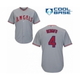 Youth Los Angeles Angels of Anaheim #4 Luis Rengifo Authentic Grey Road Cool Base Baseball Player Jersey