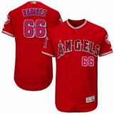 Men's Majestic Los Angeles Angels of Anaheim #66 J. C. Ramirez Red Alternate Flex Base Authentic Collection MLB Jersey