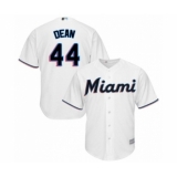 Men's Miami Marlins #44 Austin Dean Replica White Home Cool Base Baseball Player Jersey