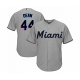 Youth Miami Marlins #44 Austin Dean Authentic Grey Road Cool Base Baseball Player Jersey