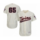 Men's Minnesota Twins #65 Trevor May Authentic Cream Alternate Flex Base Authentic Collection Baseball Player Jersey