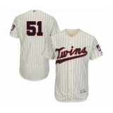 Men's Minnesota Twins #51 Brusdar Graterol Authentic Cream Alternate Flex Base Authentic Collection Baseball Player Jersey