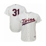 Men's Minnesota Twins #31 Devin Smeltzer Replica Cream Alternate Cool Base Baseball Player Jersey