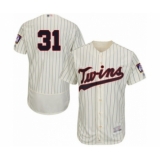 Men's Minnesota Twins #31 Devin Smeltzer Authentic Cream Alternate Flex Base Authentic Collection Baseball Player Jersey