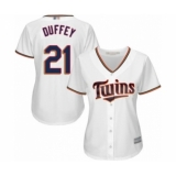 Women's Minnesota Twins #21 Tyler Duffey Authentic White Home Cool Base Baseball Player Jersey