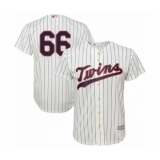 Youth Minnesota Twins #66 Jorge Alcala Authentic Cream Alternate Cool Base Baseball Player Jersey
