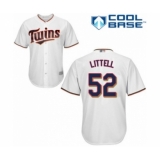 Youth Minnesota Twins #52 Zack Littell Authentic White Home Cool Base Baseball Player Jersey