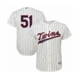 Youth Minnesota Twins #51 Brusdar Graterol Authentic Cream Alternate Cool Base Baseball Player Jersey