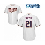Youth Minnesota Twins #21 Tyler Duffey Authentic White Home Cool Base Baseball Player Jersey