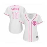 Women's Minnesota Twins #18 Mitch Garver Replica White Fashion Cool Base Baseball Jersey