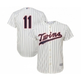 Youth Minnesota Twins #11 Jorge Polanco Replica Cream Alternate Cool Base Baseball Jersey