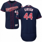 Men's Majestic Minnesota Twins #44 Kyle Gibson Authentic Navy Blue Alternate Flex Base Authentic Collection MLB Jersey