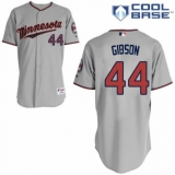 Men's Majestic Minnesota Twins #44 Kyle Gibson Authentic Grey Road Cool Base MLB Jersey